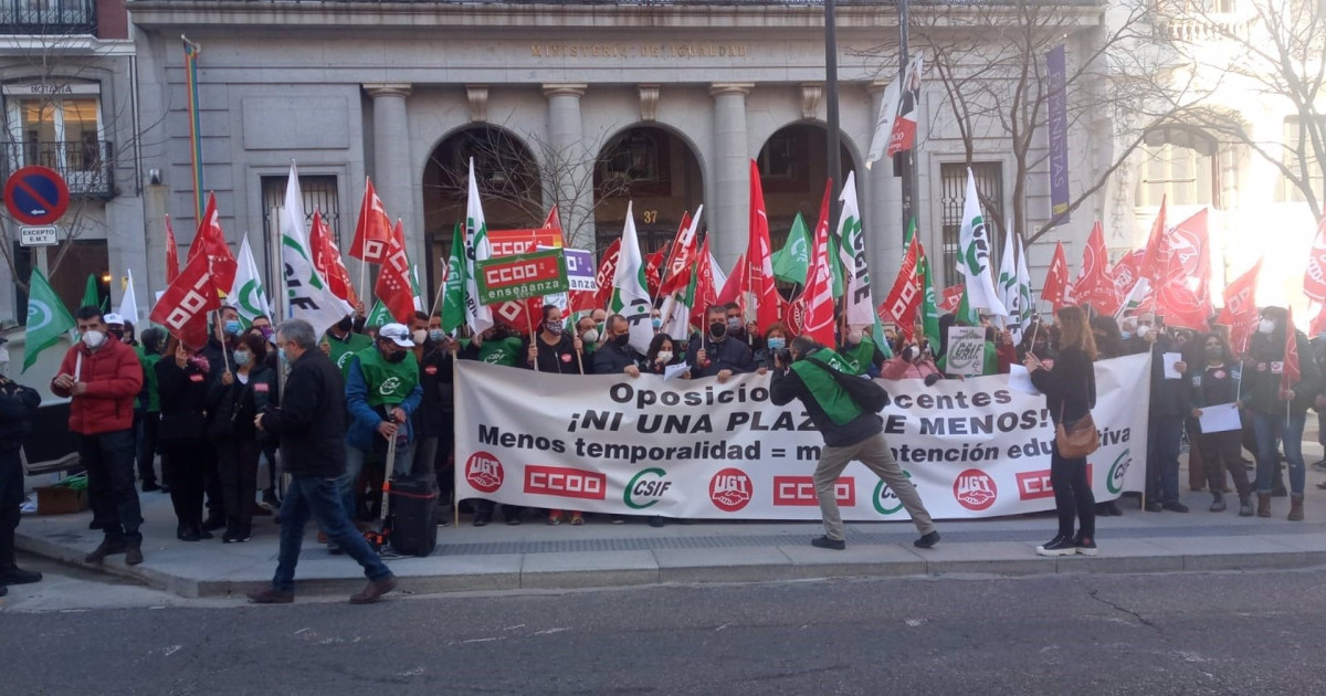 Concentraci N Frente A Educaci N Contra El Adelanto De Las Oposiciones