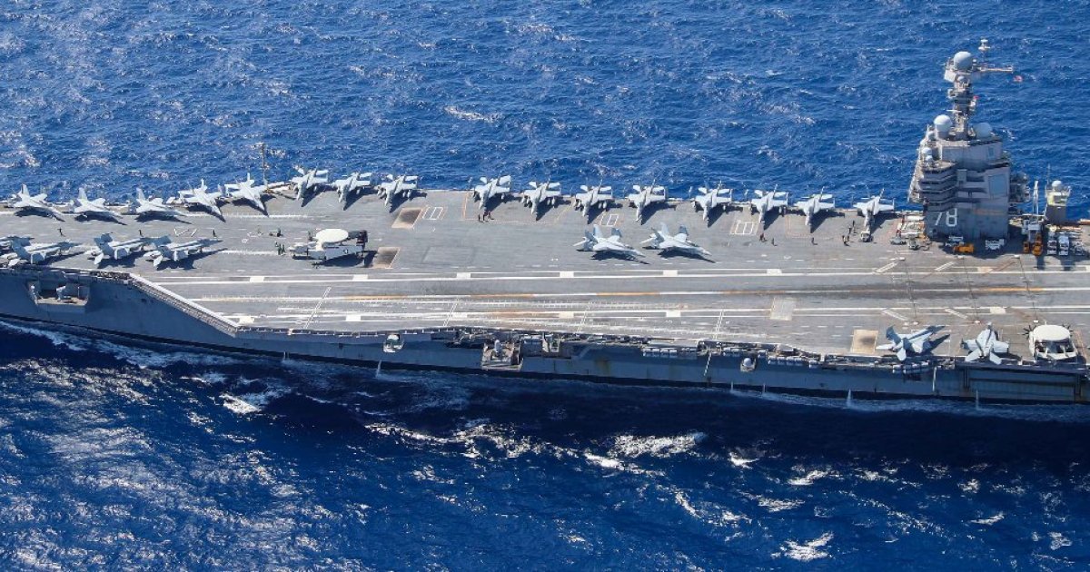 Armada El Primer Gran Despliegue Del Portaaviones Nuclear USS Gerald R