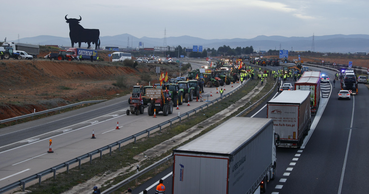 MAPA  Estas son las carreteras cortadas por las protestas de los  agricultores de Cataluña hoy miércoles